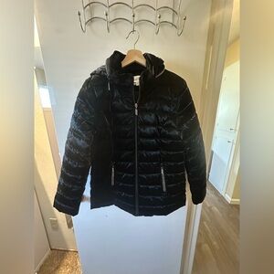 Joseph Ribkoff Shiny Black Quilted Jacket